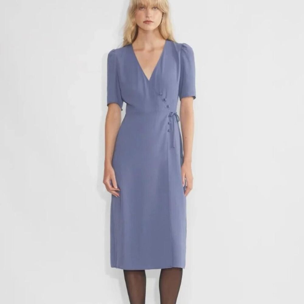 Aritzia Women's Blue and Purple Dress